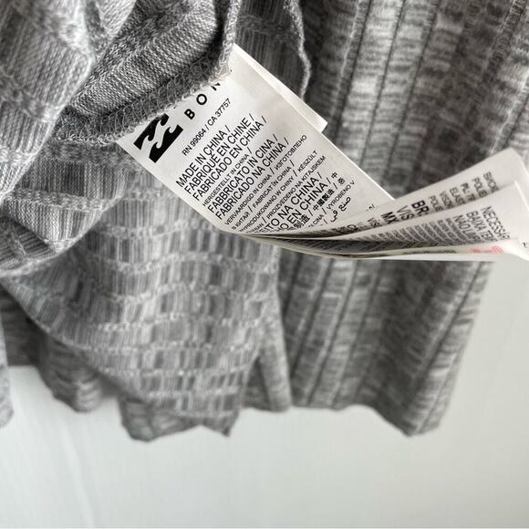 🆕 Billabong always lounging long sleeve soft and comfy grey dress NWT size xs - Picture 11 of 13